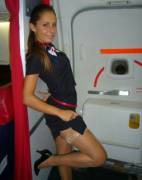 Sexy flight attendant