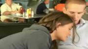 Public blowjob Diner [GIF]