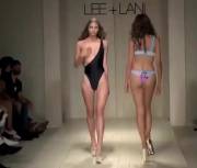 Swimsuit model's ramp walk