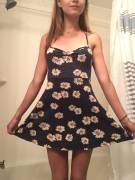 My [f]avorite little sundress. Want a peek underneath? (X-post to petitegonewild)