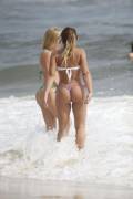 In the surf