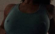 Flashing my small but nicely formed titties!