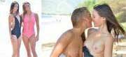 Smiling kiss