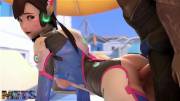 Hanzo nails D.Va, (Mets) [Overwatch]