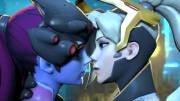 Simple sensuality between Widowmaker &amp; Mercy (Aldaril) [Overwatch] crosspost from /r/rule34overwatch