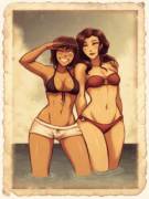 Korrasami at the beach