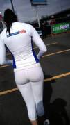 The girl in white