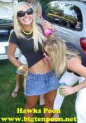 Iowa Hawkeye Coed loves her friend's belly button