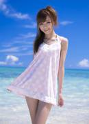 Aino Kishi gets naked at the beach.