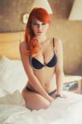 Redhead Waiting in Bed