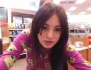 Cute girls being silly and quite naughty in the store [gif]
