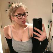 Busty and glasses