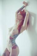 Tattooed redhead!