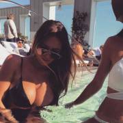 In the pool