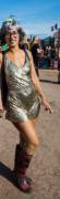 glasto shiny dress