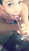 Tits and glass; come gag with me! (SC: jewdank)