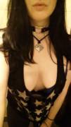 Just a little peek in the bar bathroom ;)