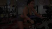 Busty Spin Bike