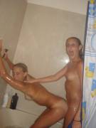 Having fun in the shower