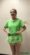 Flashing in my tinkerbell costume