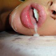Drenched lips