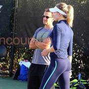 Eugenie Bouchard practice