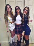 Three in glasses