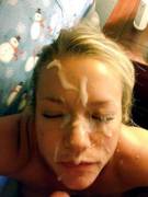 Happy Christmas Facial Cumshot