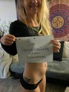 Here's my Verification :) [F]