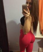 red Yoga Pants