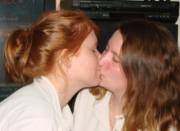 Me kissing my friend