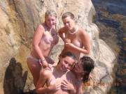 Group of handbra girls