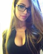 Ines Helene with glasses