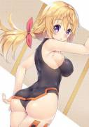 Charlotte in her pilot suit [Infinite Stratos]