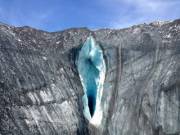 Global warming makes glacier really hot and wet. (xpost r/pics)