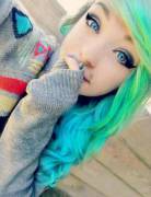 ♡Green Hair♡