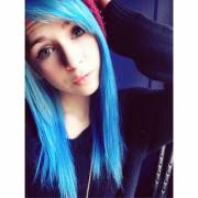 blue hair