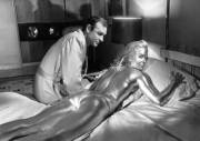 Sean Connery and Shirley Eaton in 1964 (and no, she didn't die)