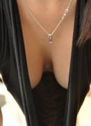 Low cut top.