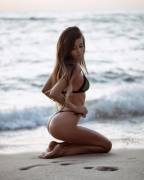 At the beach