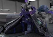 Liara bound &amp; fucked all the way through by a tentacle (likkez)