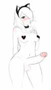 Blushing Catgirl