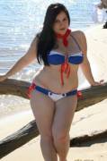 At the beach
