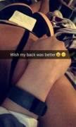 Bad back, great bum