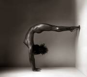 gorgeous flexible gymnast - incredible pose