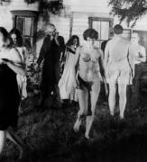 Frontal shot of the nude female zombie from Night of the Living Dead (1968)