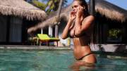 Viki Odintcova in the pool