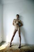Nude model with the right look