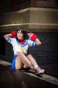 Francine Caroline as Sakura Kasugano - Street Fighter