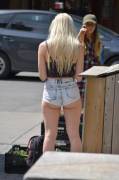 blond on the street